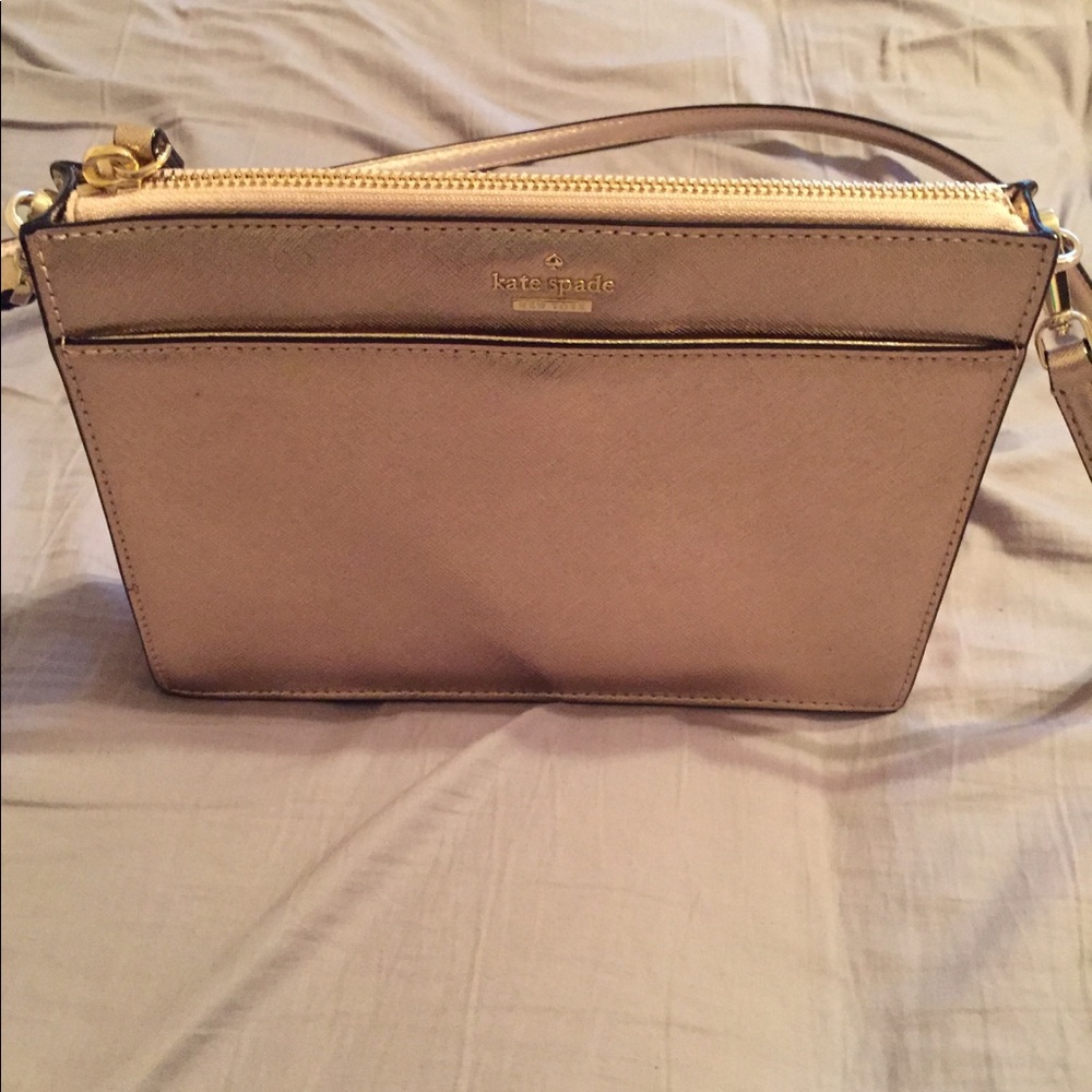 NWOT Kate Spade Rose Gold Crossbody
